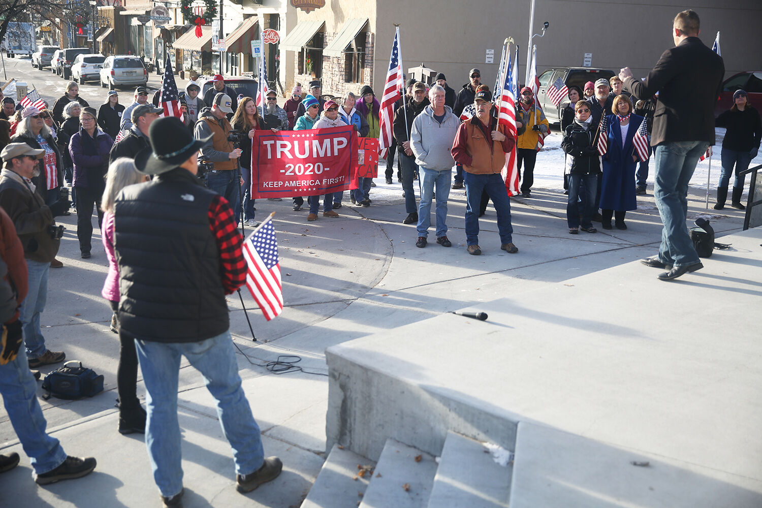 Roughly 75 people joined together to discuss politics